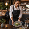 Triangular Plates Grey Charcoal Porcelain for Cafés & Restaurants (Pack of 6)