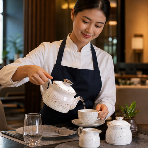 Ceramic Teapot 425ml for Casual Dining (Pack of 6)