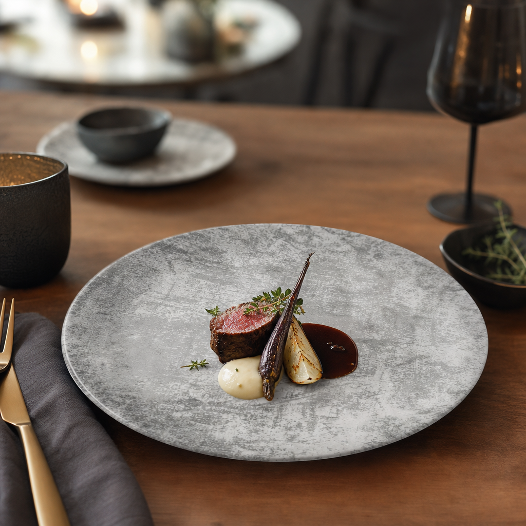 Vitrified Plates 254mm China for Contemporary Dining (Pack of 12)
