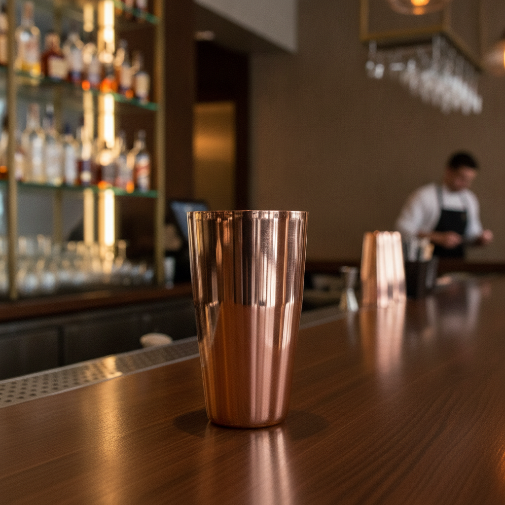 Stainless Steel Polished Copper Boston Can 28oz for Mixology
