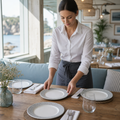 Shale Plates 170mm Grey Vitrified Ceramic for Coastal-Inspired Dining (Pack of 12)