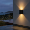 Aluminium Outdoor Wall Light in Black for Coastal Areas