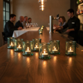 Recycled Glass Candleholders 80mm for Restaurants & Bars