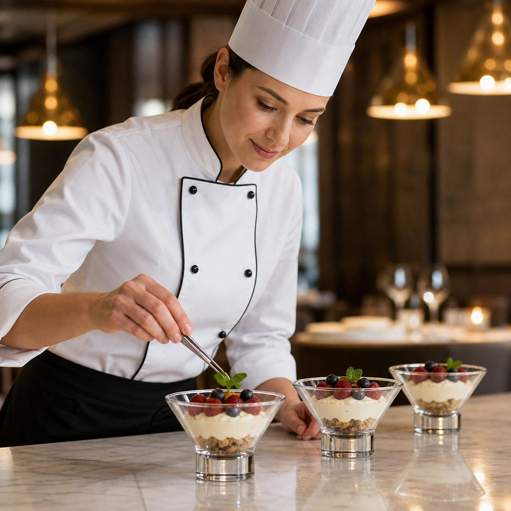 Glass Dessert Glasses 380ml for Elegant Dessert Presentations (Pack of 12)