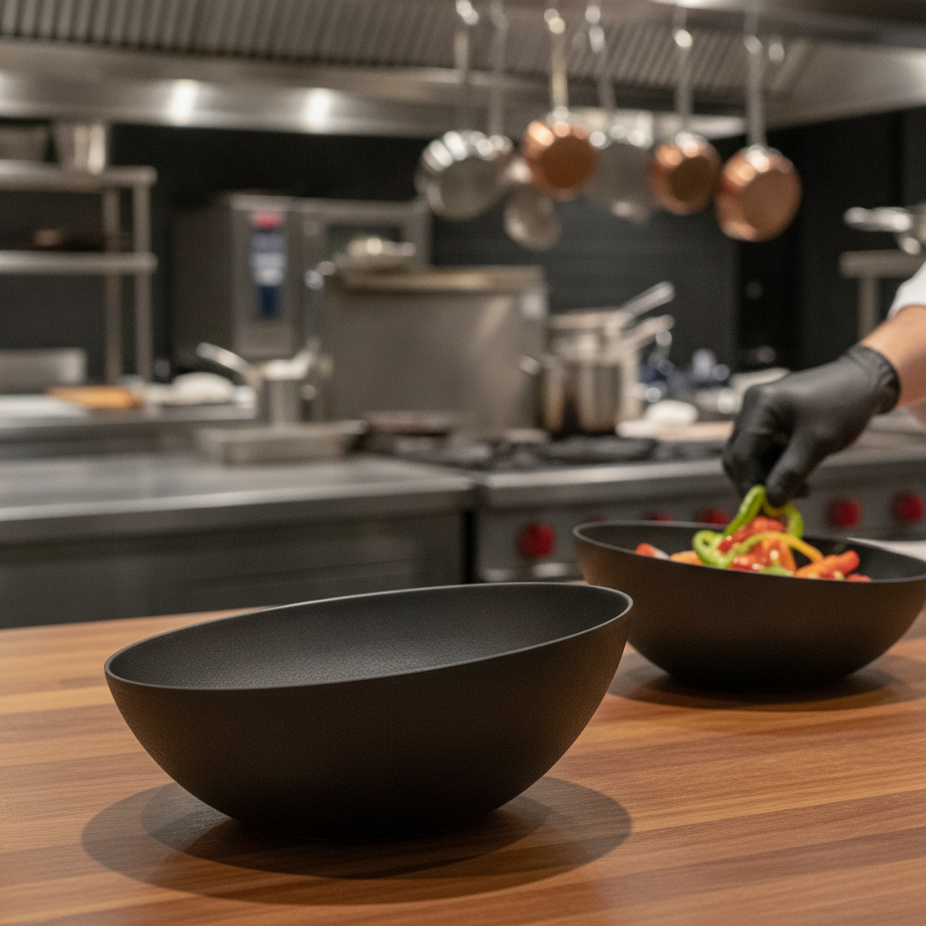 Cast Aluminium Black Bowl 1.9L for Culinary Creations