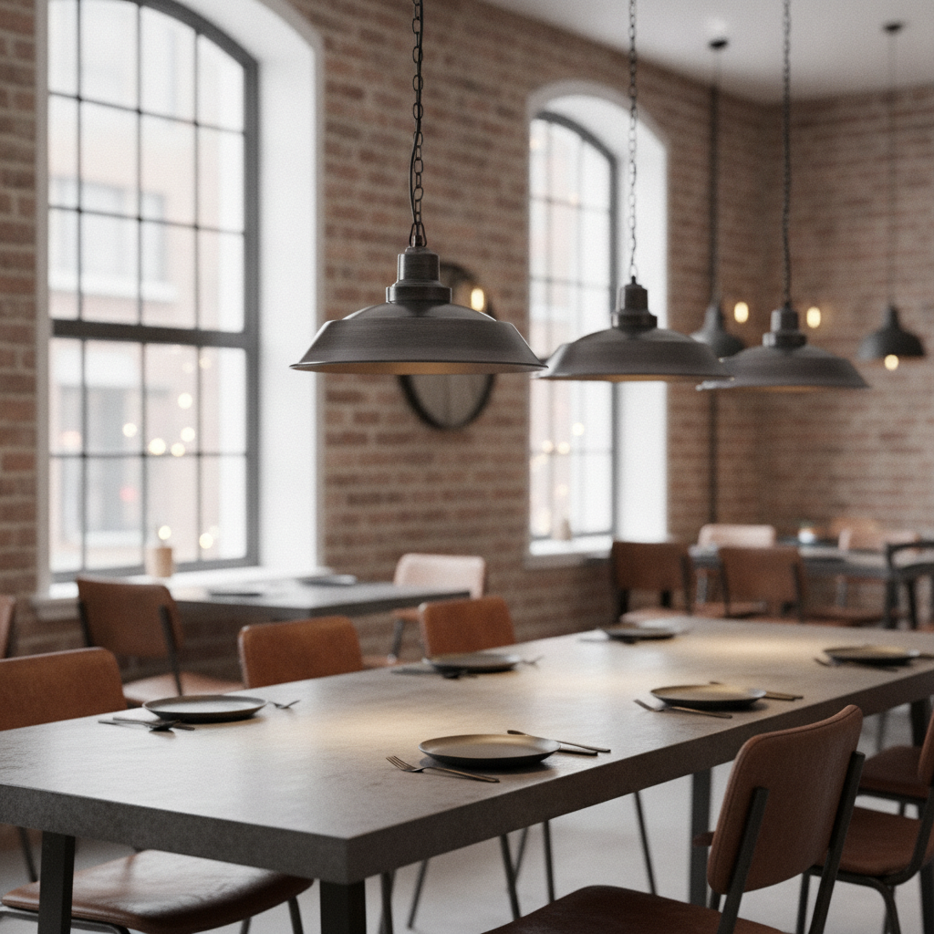 Iron Brooklyn Step Pendant 410mm for Stylish Interiors