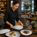 Triangle Plates 265mm Grey Vitrified Ceramic for Dining (Pack of 12)