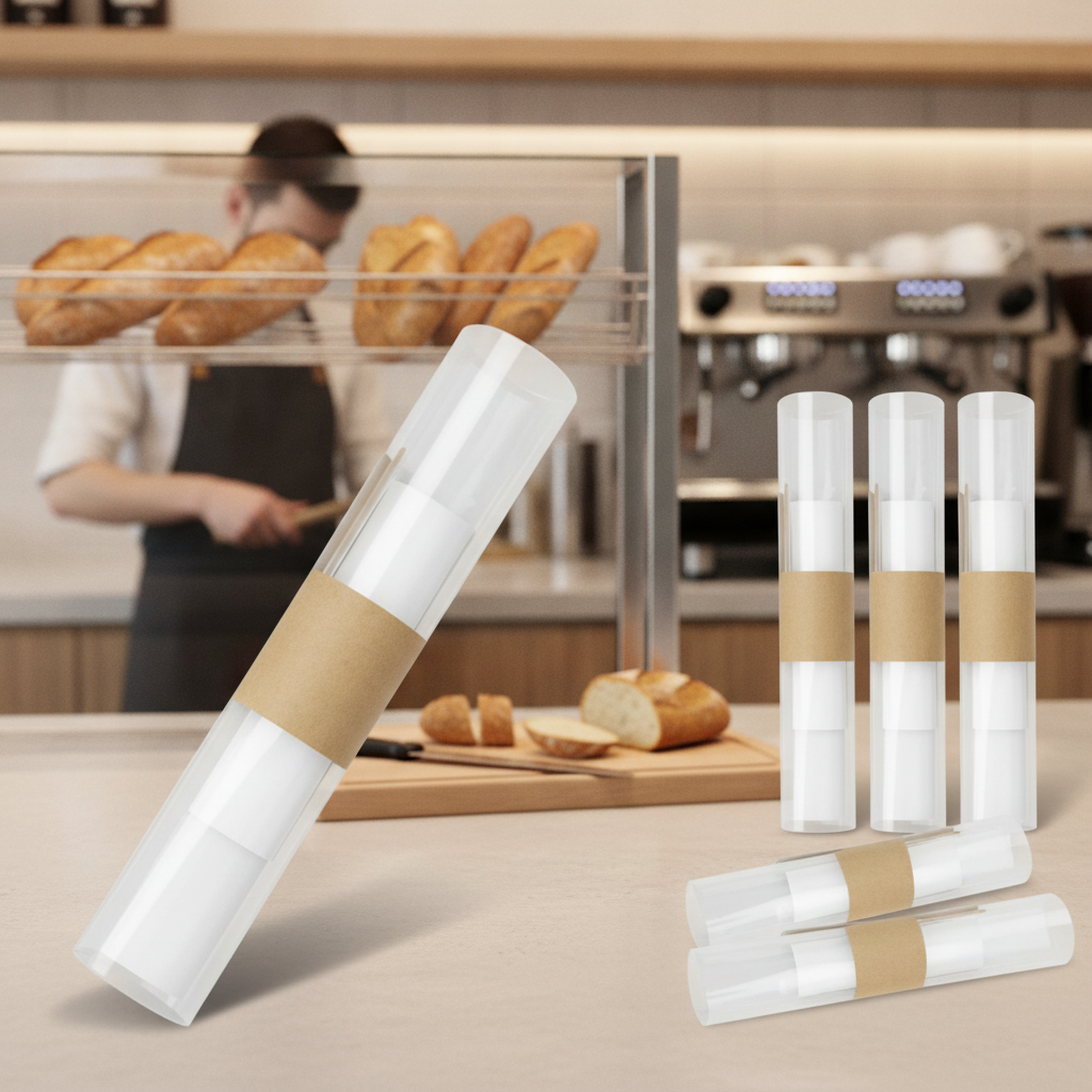 Recyclable Kraft Baguette Packs for Delis & Bakeries (Pack of 500)
