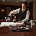 Black Waiter's Friend Corkscrew with Foil Cutter for Bars & Pubs