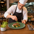 Sorrell Coupe Plates 285mm Green Vitrified Ceramic for Restaurants & Cafés (Pack of 12)