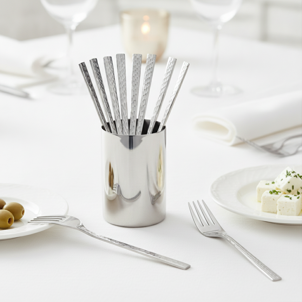 18/10 Stainless Steel Cocktail Forks for Elegant Dining (Pack of 12)