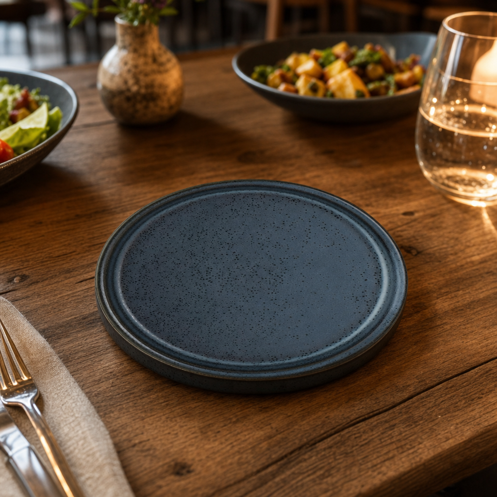 Round Trays 165mm Porcelain for Rustic Dining (Pack of 24)