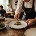 Linen Coupe Plates 217mm Porcelain for Farm-to-Table Dining (Pack of 12)