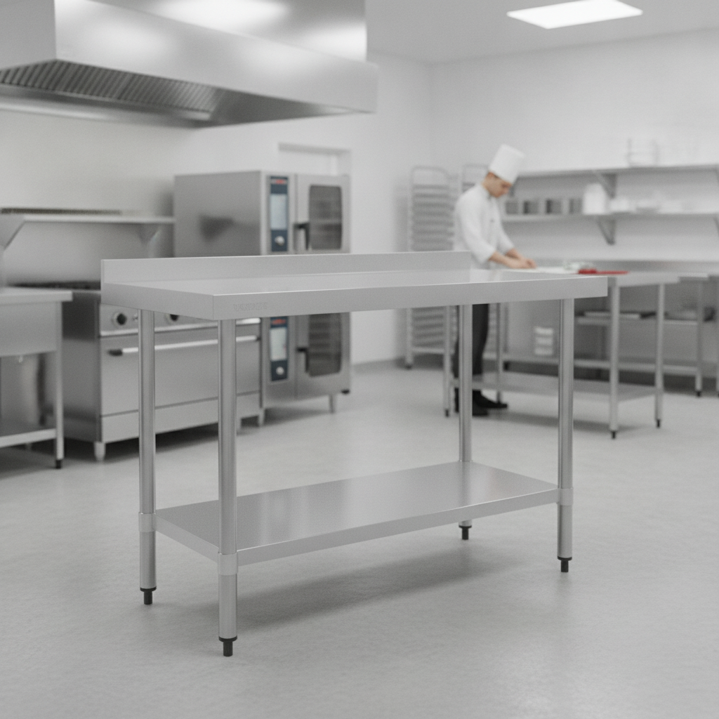 430 Stainless Steel Prep Table 1200mm for Commercial Kitchens