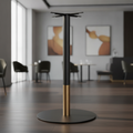 Steel Round Bar Height Table Base 1080mm for Indoor Use