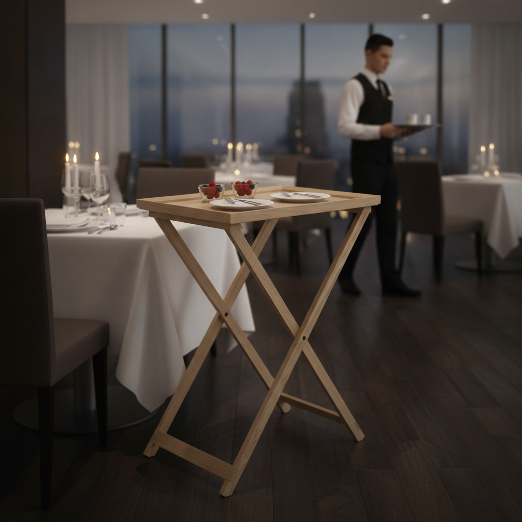Oak Wooden Rectangular Serving Tray 600x400mm for Table-Side Presentation