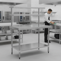 Stainless Steel Prep Station 1200x600mm for Commercial Kitchens