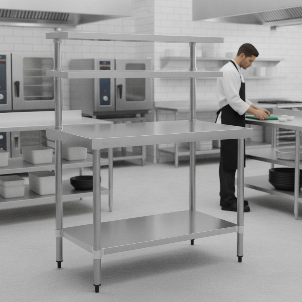 Stainless Steel Prep Station 1200x600mm for Commercial Kitchens