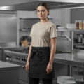 Cotton Canvas Waist Apron Black for Busy Staff