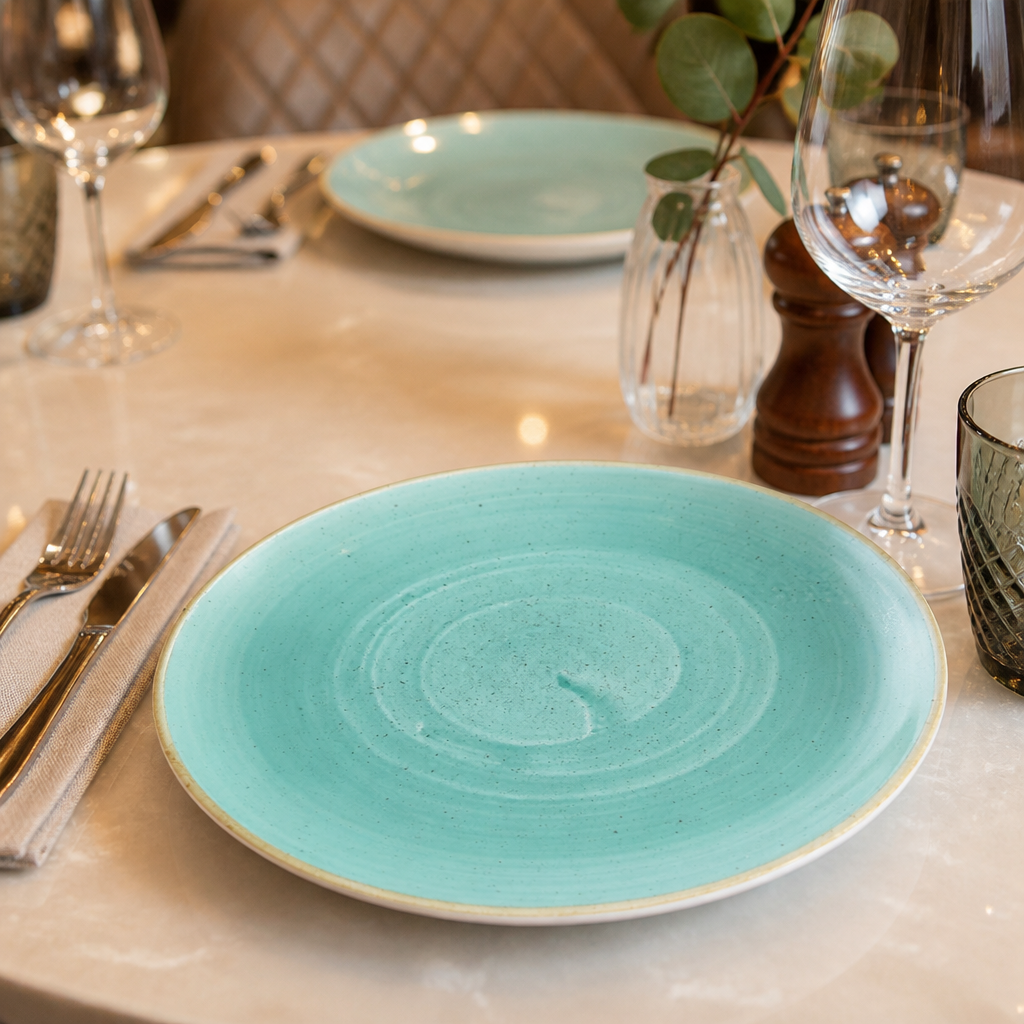 Coupe Plates 217mm Vitrified Ceramic for Dining Experiences (Pack of 12)