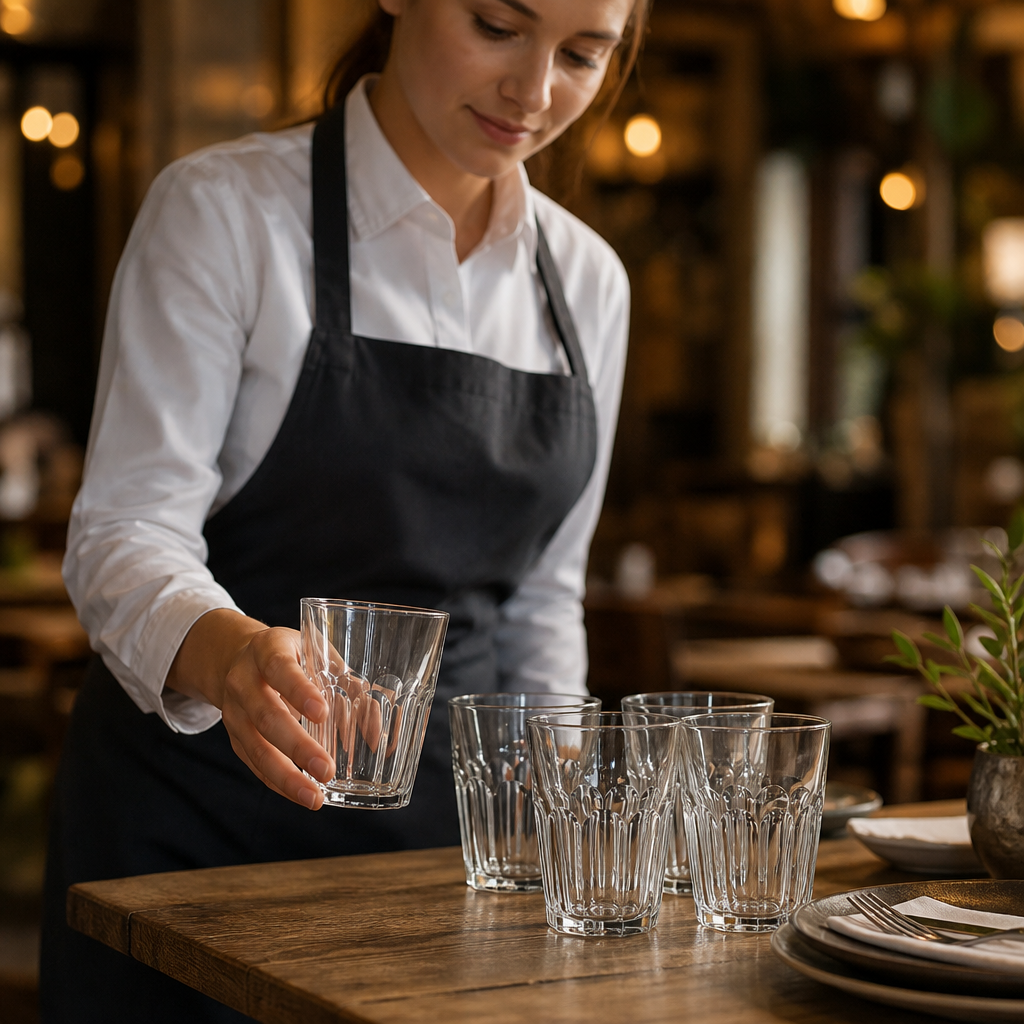 Clear Tempered Glass Tumbler 20cl for Commercial Use (Pack of 6)