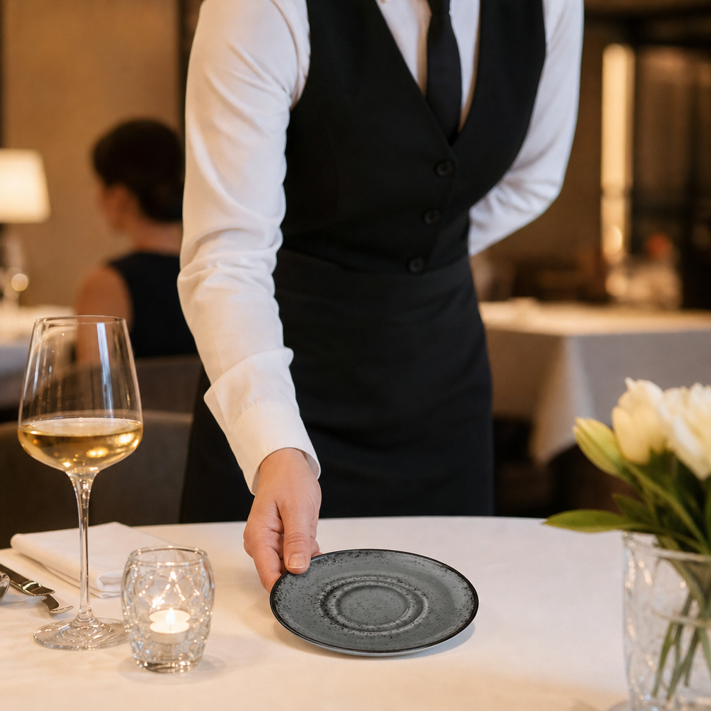 Saucers 125mm Smoke Grey Porcelain for Elegant Dining (Pack of 12)