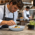 Corallite Coupe Bowls in Concrete Grey for Creative Plating