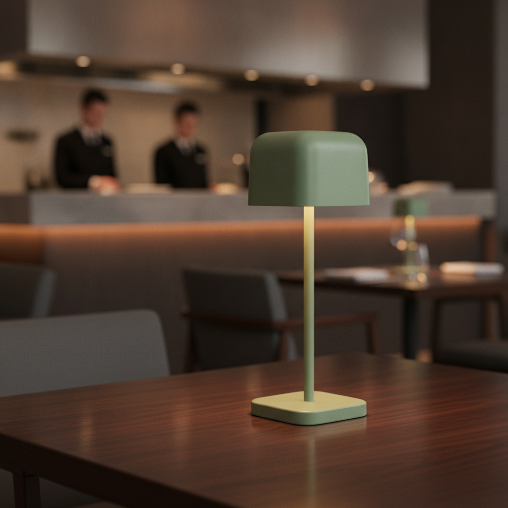 Aluminium Cordless Table Lamp 200mm for Indoor & Outdoor Use