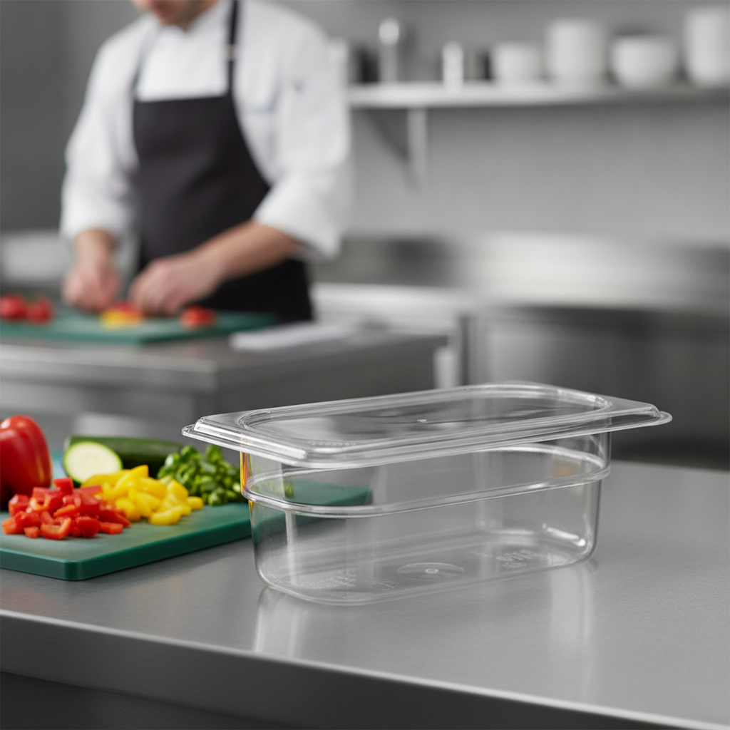 Copolymer Gastronorm Food Tray 570ml for Food Preparation