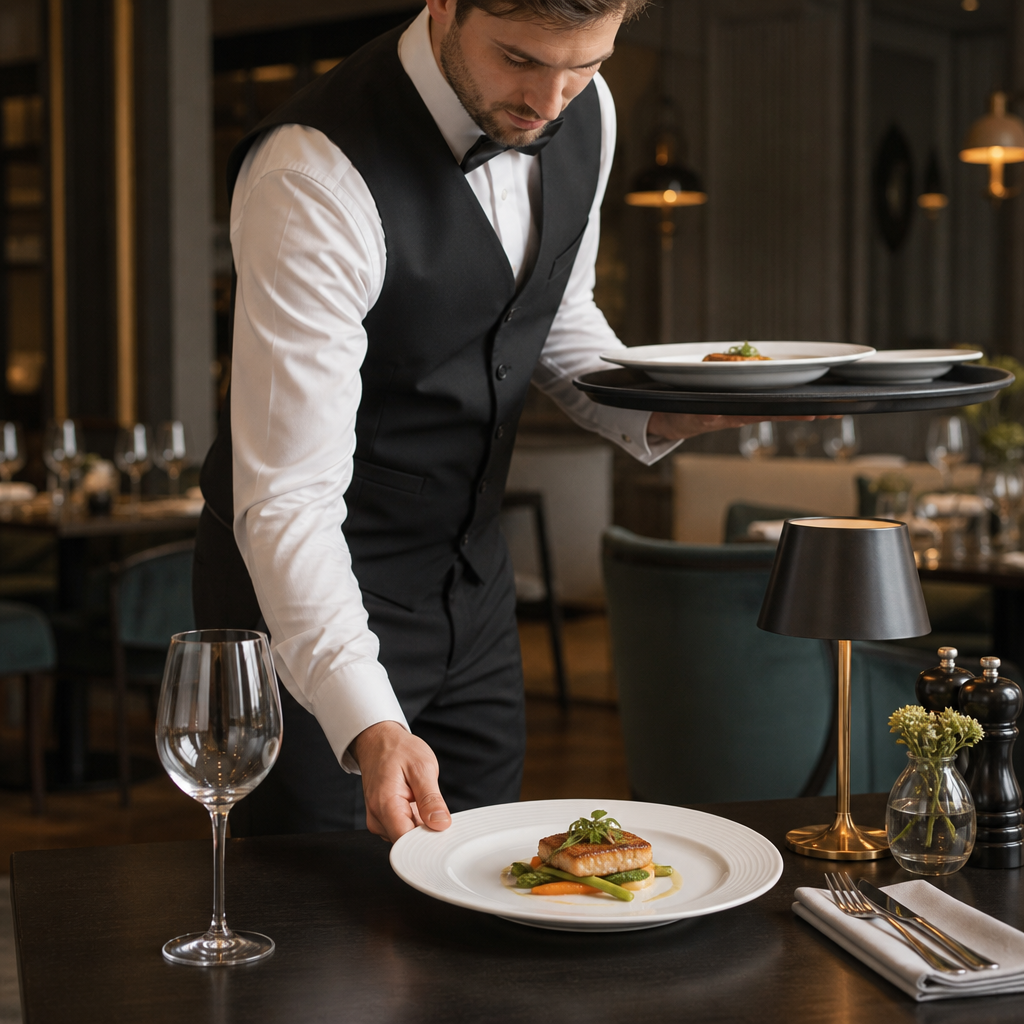 Wide Rimmed Dinner Plates 250mm Porcelain for Catering (Pack of 12)
