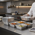 Aluminium Foil Containers 450ml for Food Storage & Serving (Pack of 50)
