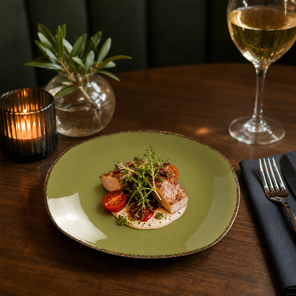Olive Plates 150mm Porcelain for Dining Experiences (Pack of 36)