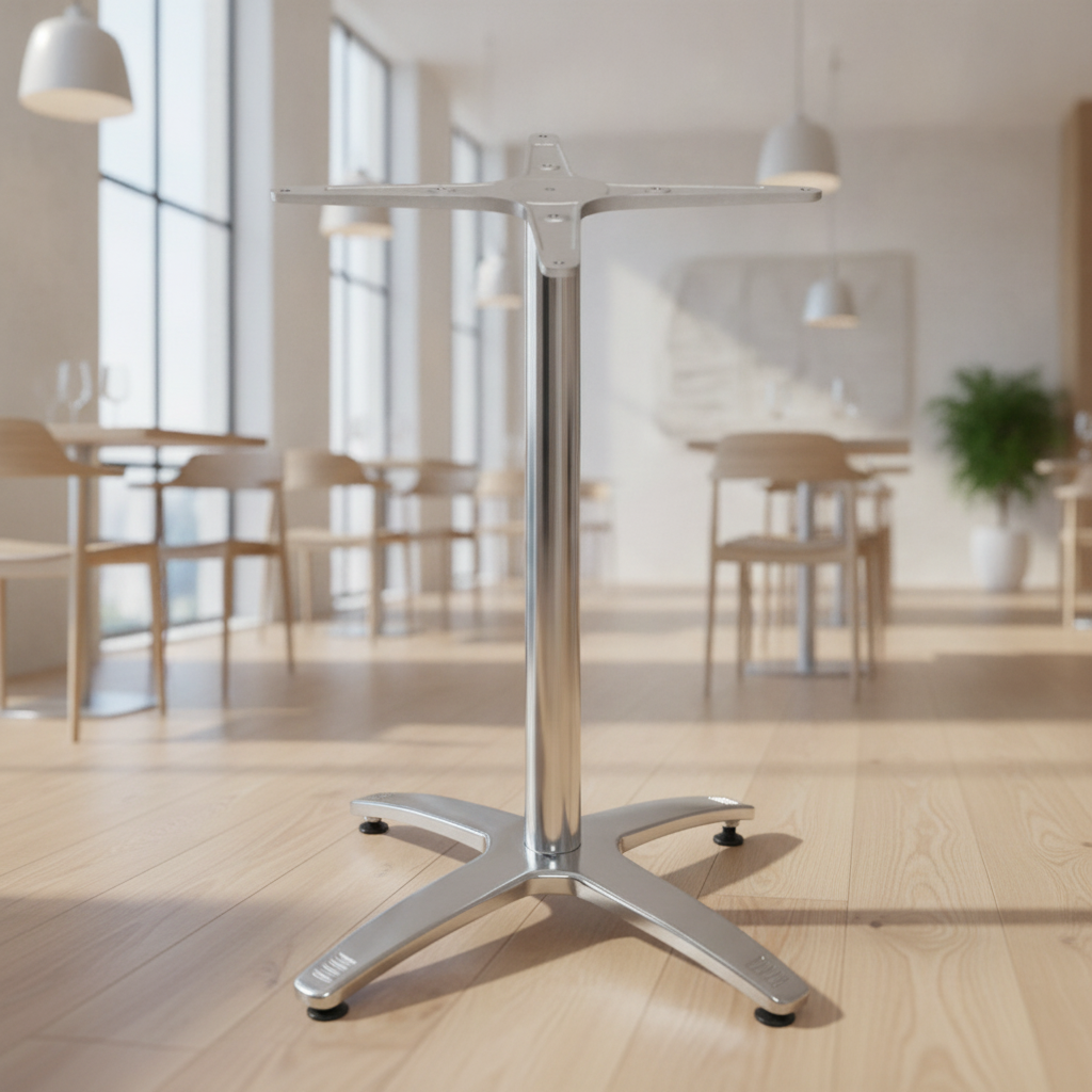 Aluminium Table Base 650x650mm for Indoor Dining Areas