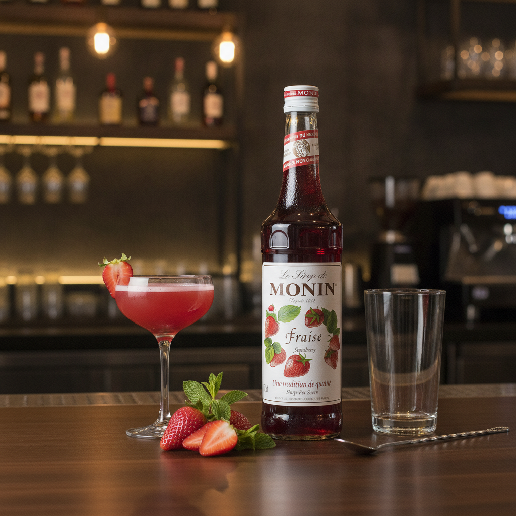Natural Strawberry Syrup 700ml for Cocktails & Desserts