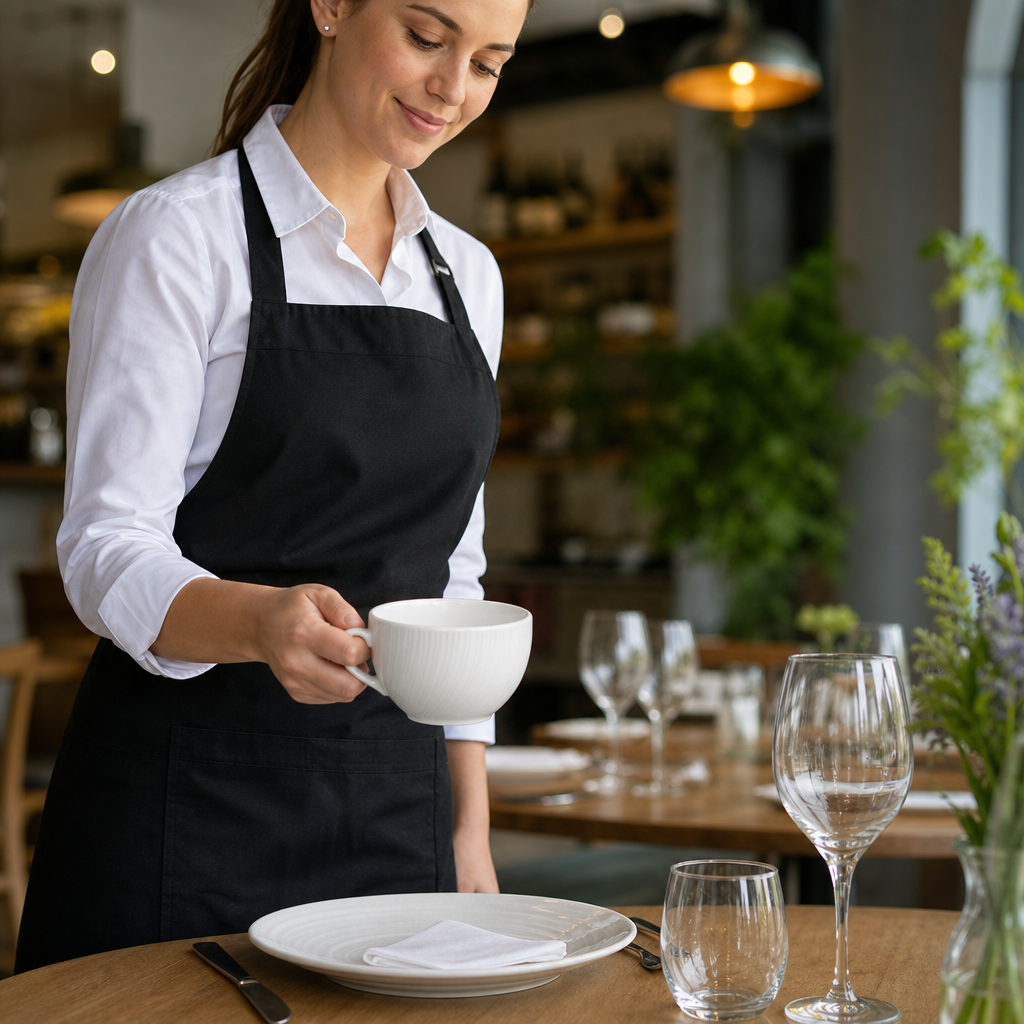 Low Cups Alumina 340ml Vitrified Ceramic for Catering (Pack of 36)