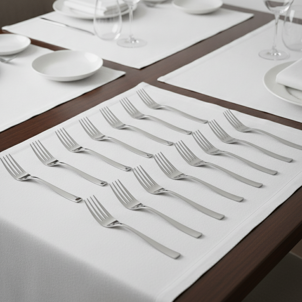 18/10 Stainless Steel Table Fork for Elegant Dining (Pack of 12)