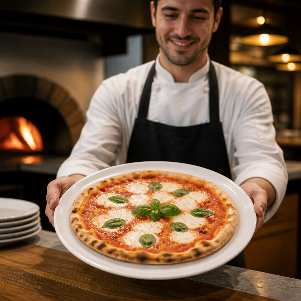 Pizza Plates 315mm Porcelain for Restaurants & Cafés (Pack of 6)