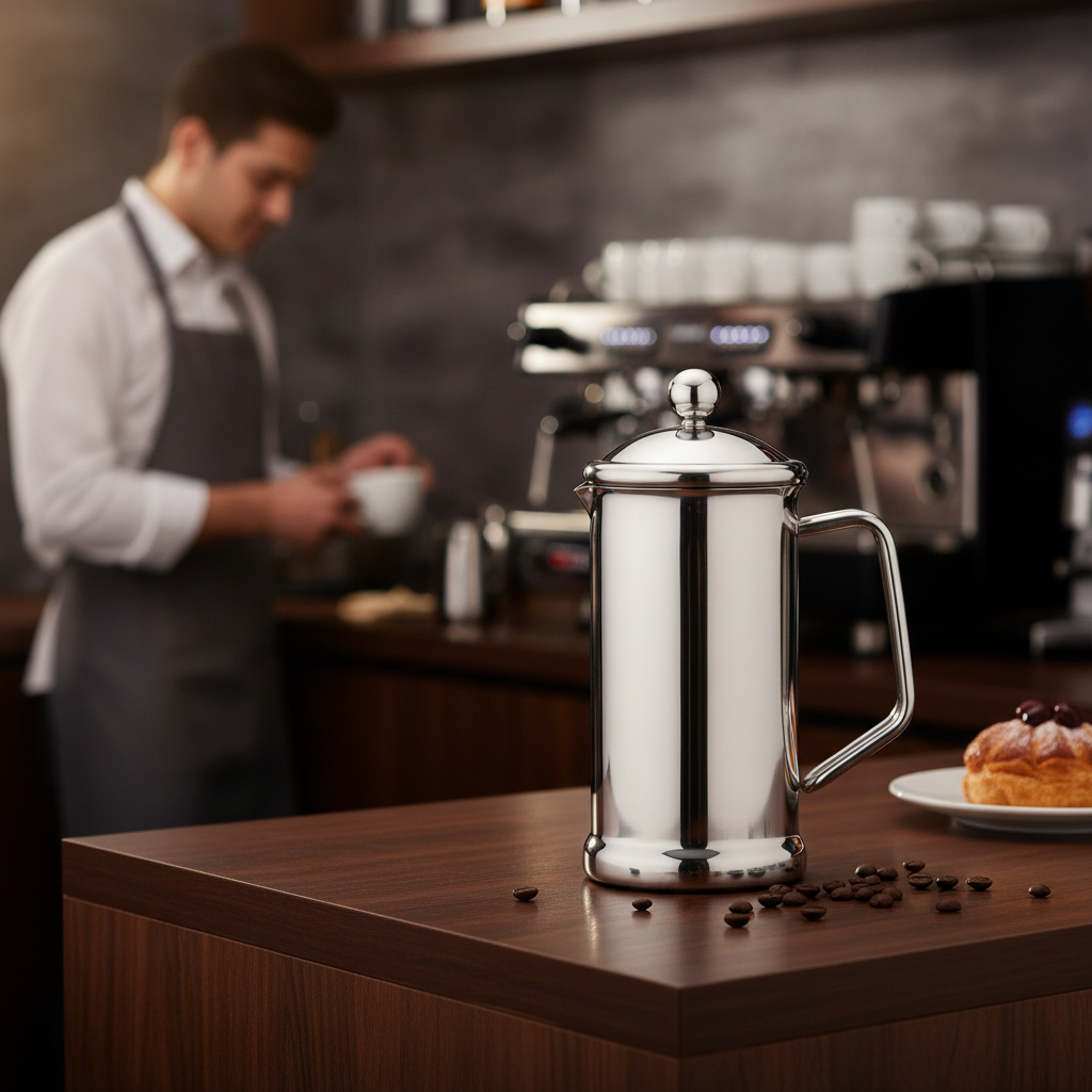 Stainless Steel Cafetiere 400ml for Home & Office