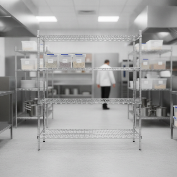 Zinc Coated Steel Wire Shelving Kit 1830x460mm, Zinc Coated Steel
