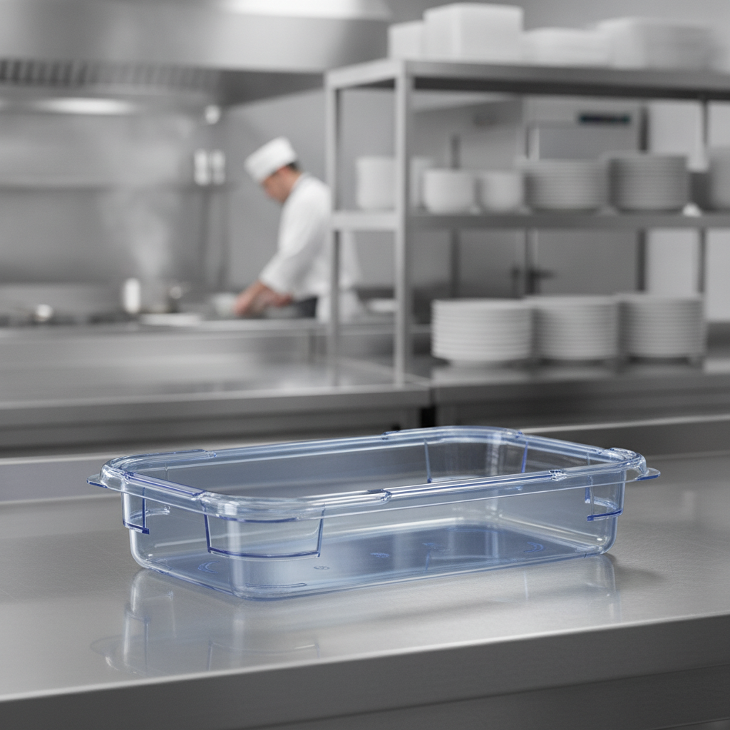 Plastic Food Storage Container 65mm for Commercial Use