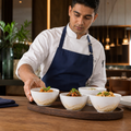 Snack Bowls 130mm Gold Vitrified Ceramic for Modern Hospitality (Pack of 12)