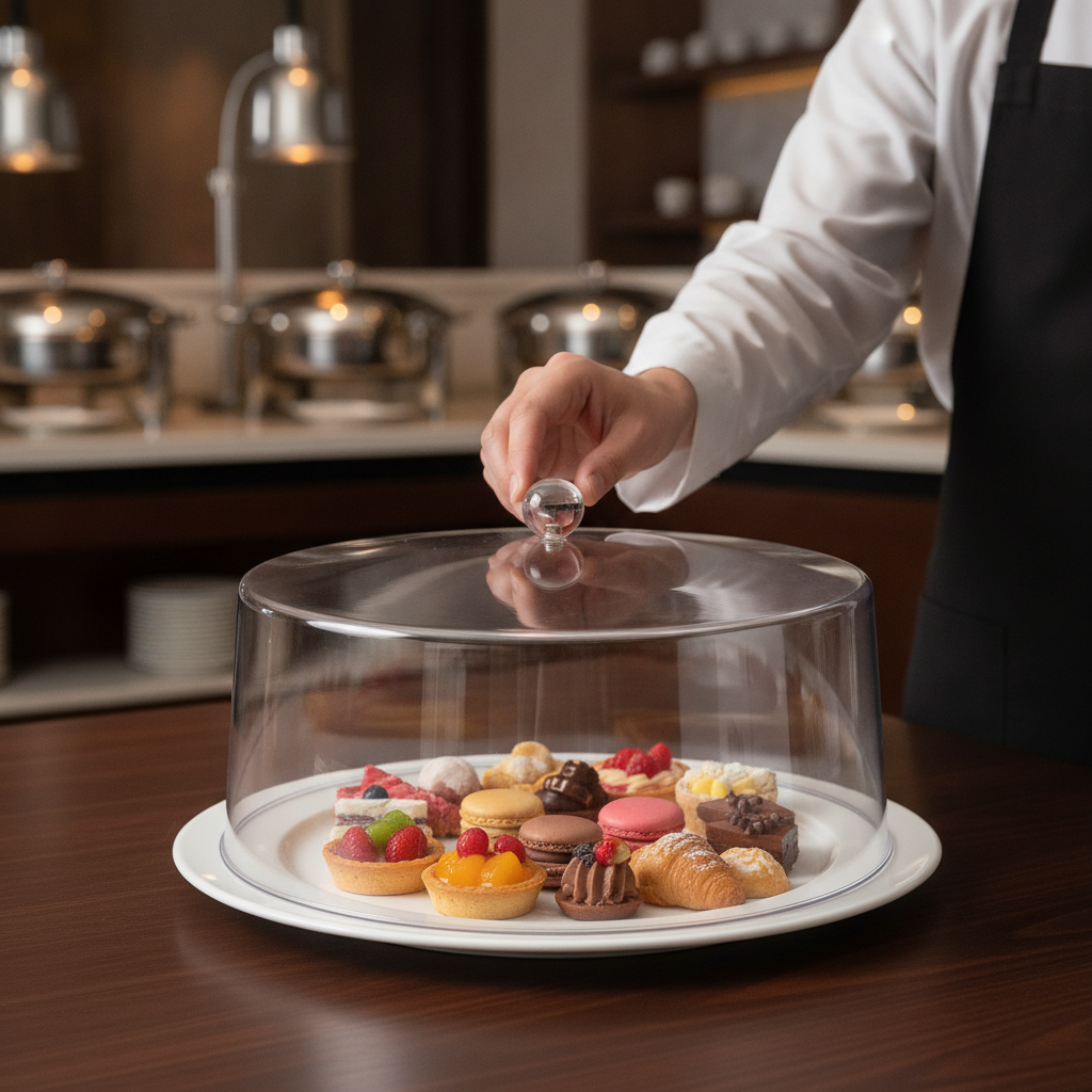 Polycarbonate Display Cover 308mm for Buffet Displays