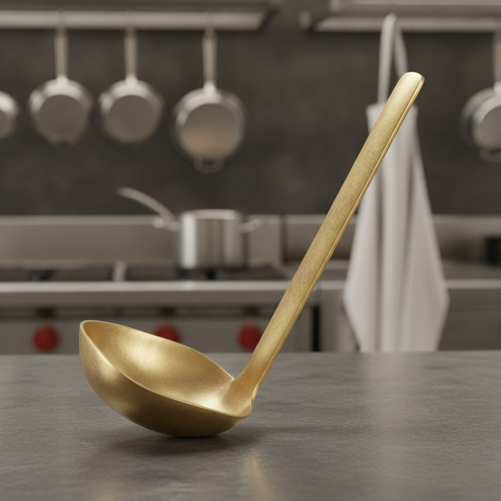Stainless Steel Vintage Look Serving Spoon 230mm for Catering