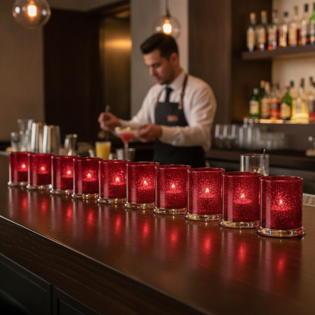 Ruby Jewel Votive 76mm for Creating Ambiance (Pack of 12)