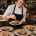 Round Plates 178mm Sandstone Melamine for Foodservice Occasions (Pack of 24)