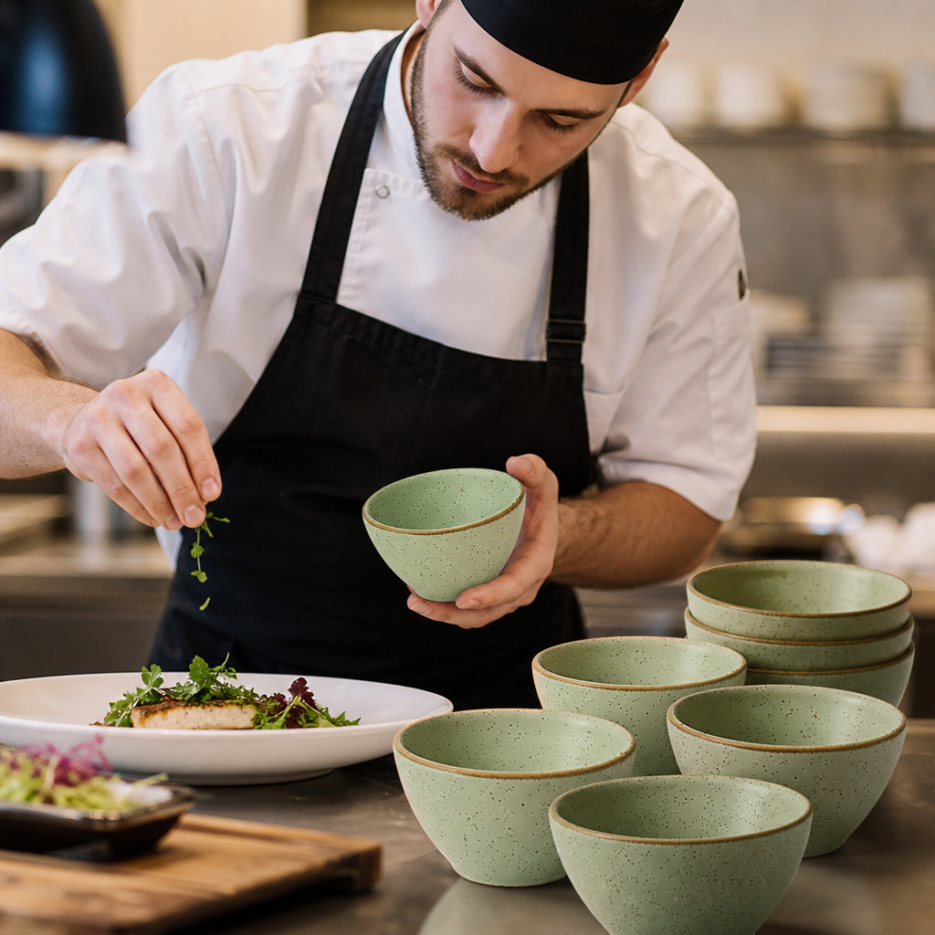Dipping Pots 600ml Vitrified Ceramic for Restaurants (Pack of 12)