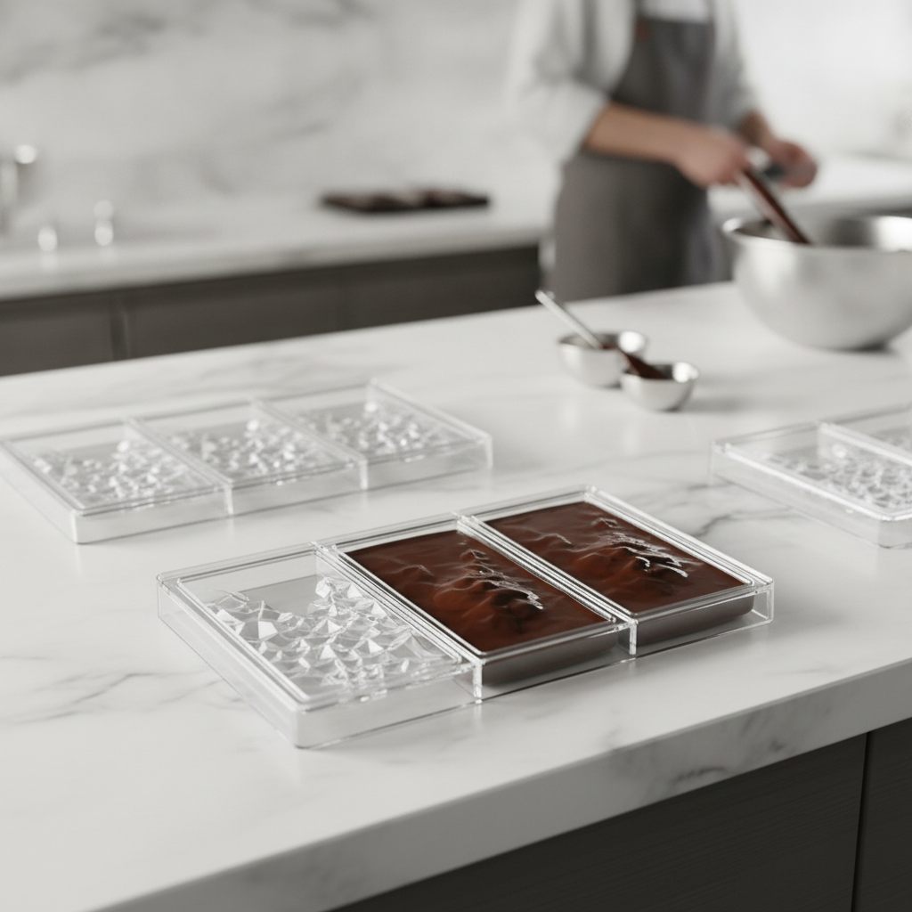 Tritan Chocolate Bar Mould 275x175mm for Baking Delights