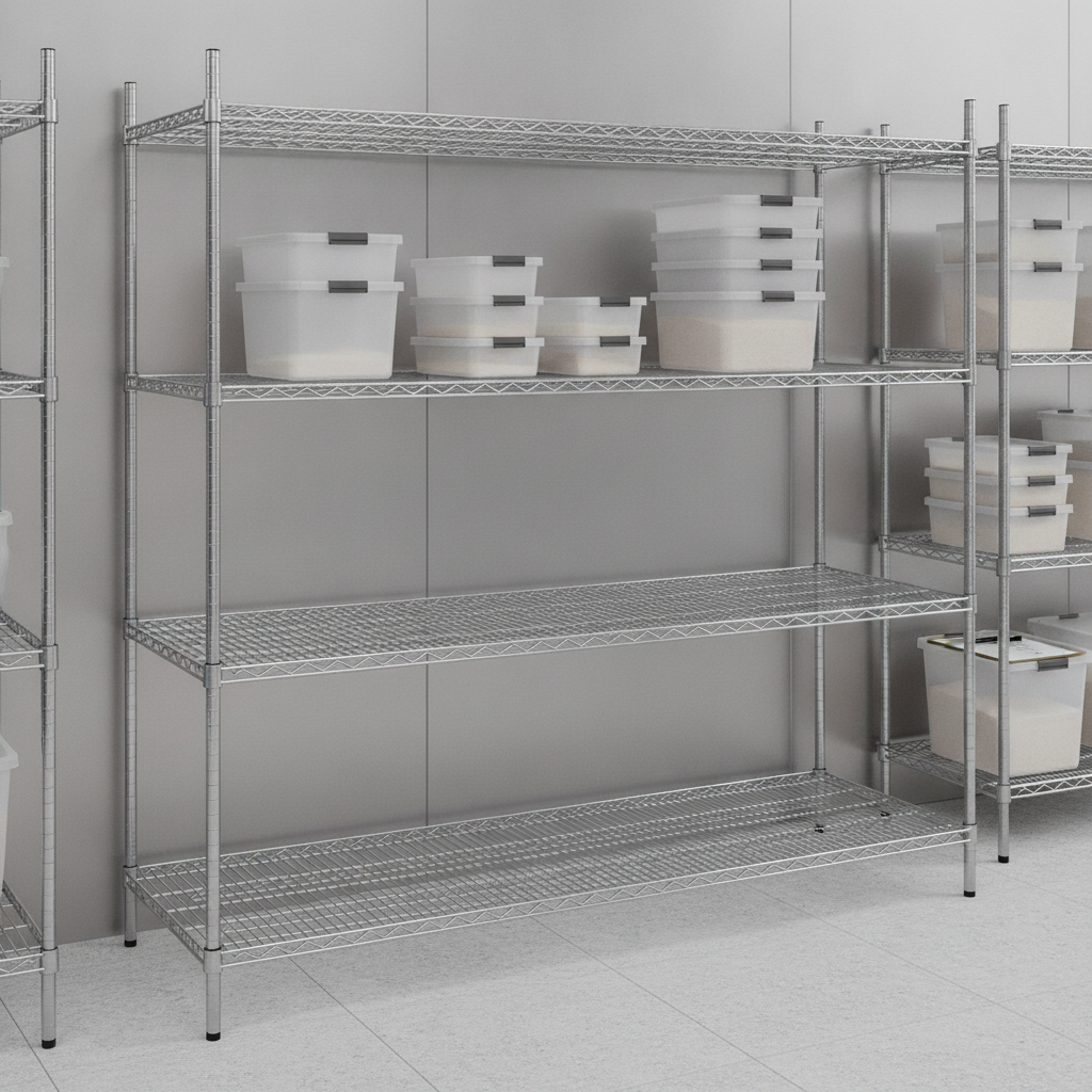 Zinc Coated Steel Wire Shelving Kit 1830mm for Storage Solutions
