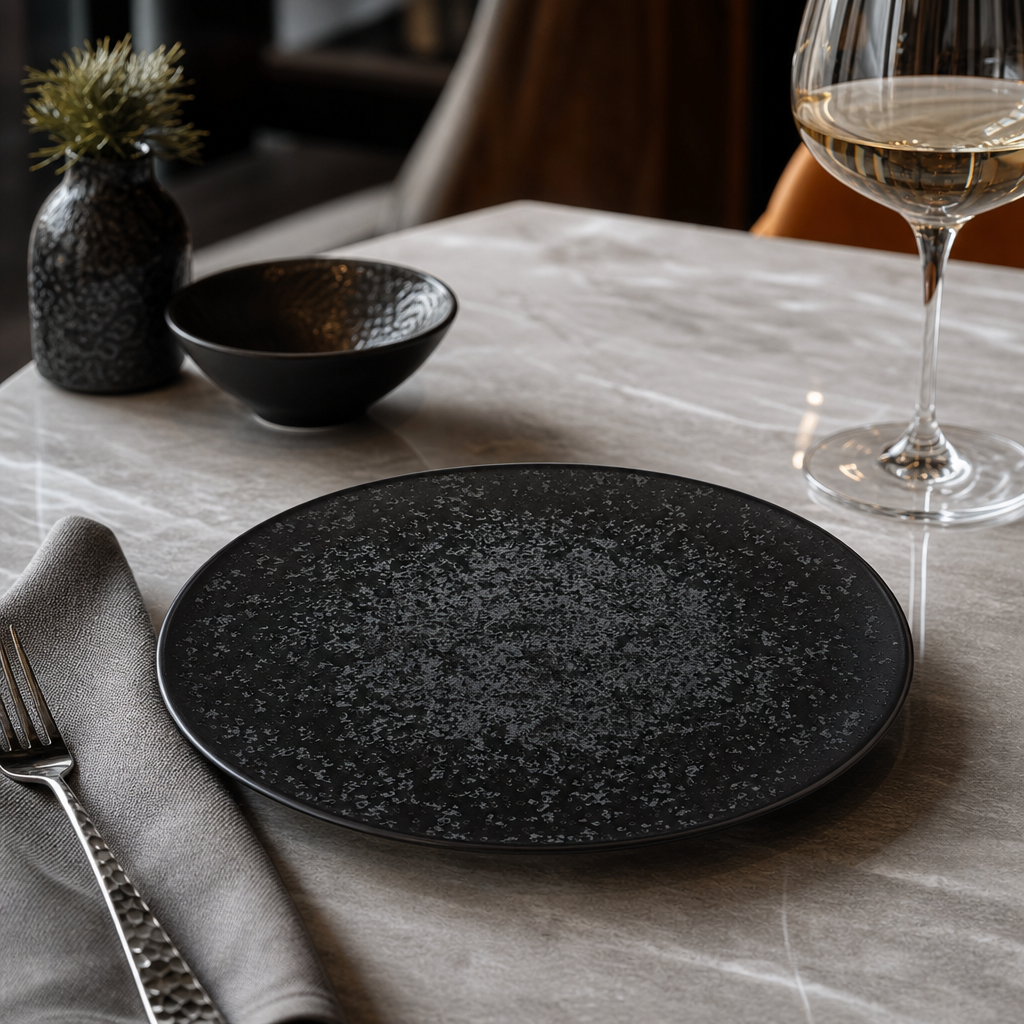 Ash Coupe Plates 205mm Porcelain for Fine Dining (Pack of 6)