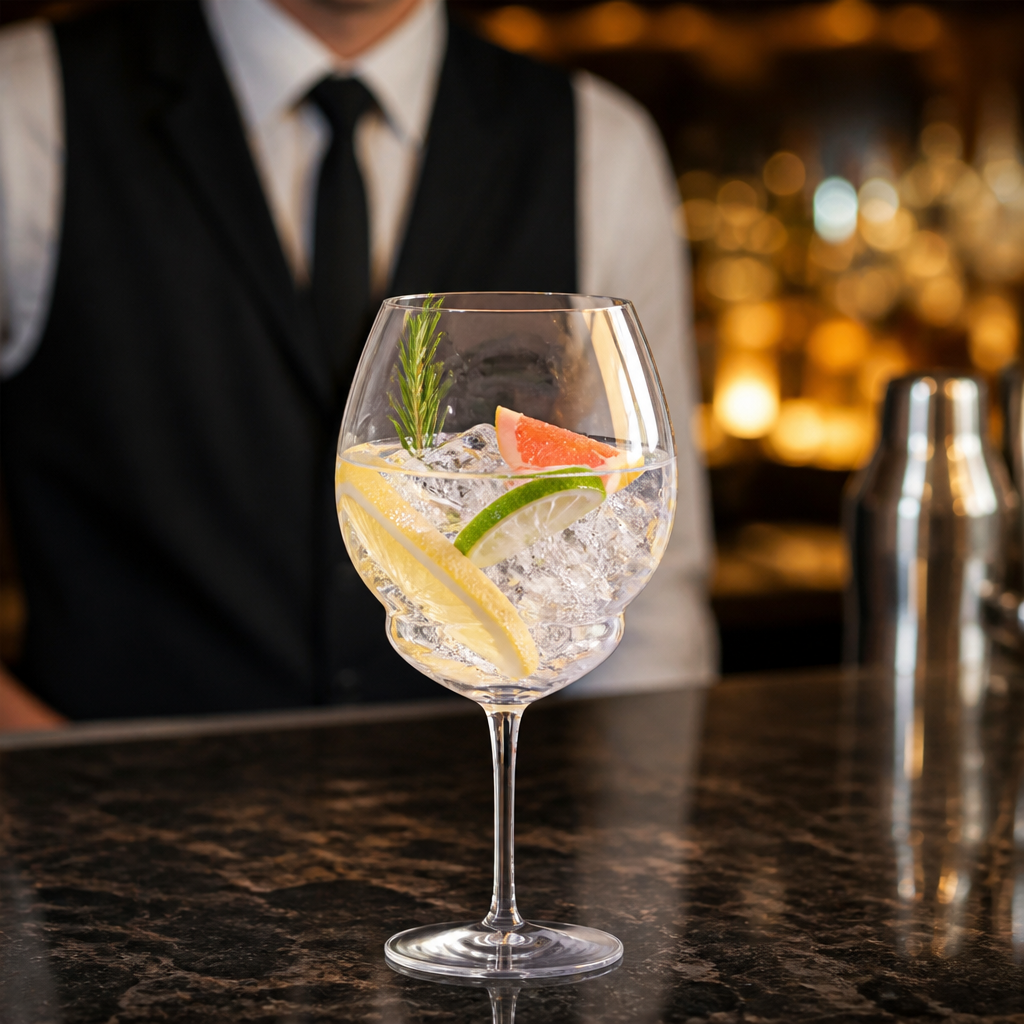 Lead-Free Crystal Balloon Gin Glasses 800ml for Cocktail Presentations (Pack of 12)